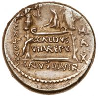 C. Coelius Caldus. Silver Denarius (4.17 g), 53 BC - 2