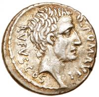 Q. Pompeius Rufus. Silver Denarius (3.89 g.), 54 BC