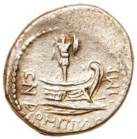 Cn . Domitius Ahenobarbus. Silver Denarius (3.93 g), 41-40 BC - 2