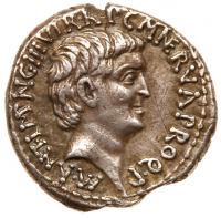 Mark Antony & Lucius Antony. Silver Denarius (3.84 g), 41 BC