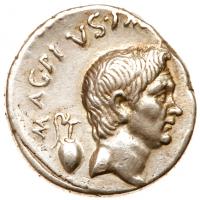 Sextus Pompey. Silver Denarius (4.15 g), 37/6 BC