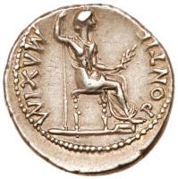 Tiberius. Silver Denarius (3.77 g), AD 14-37 - 2