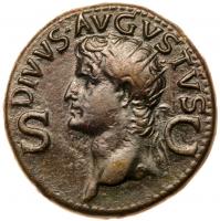 Divus Augustus. Ã Dupondius (16.37 g.), died AD 14