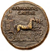 Germanicus. Ã Dupondius (15.68 g), Died AD 19