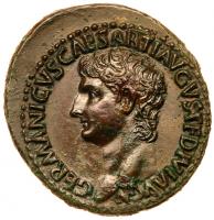 Germanicus. Ã As (11.11 g), died AD 19