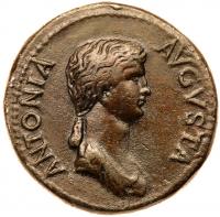 Antonia Minor. Ã Dupondius (17.35 g), Augusta, AD 37 and 41