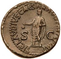Antonia Minor. Ã Dupondius (17.35 g), Augusta, AD 37 and 41 - 2