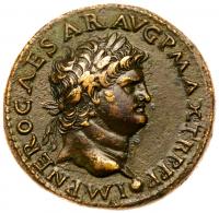 Nero. Ã Dupondius, (12.32 g.), AD 54-68