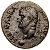 Galba. Ã As (10.94 g), AD 68-69