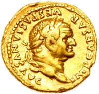 Vespasian. Gold Aureus (7.23 g), AD 69-79