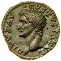 Divus Augustus. Ã As (9.08 g), died AD 14