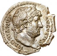 Hadrian. Silver Denarius (3.56 g), AD 117-138