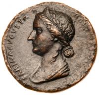 WITHDRAWN - Sabina, wife of Hadrian. Ã As (9.14 g), as Augusta, AD 128-136/7