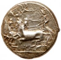 Sicily, Syracuse. Silver Tetradrachm (17.35 g), ca. 405-400 BC