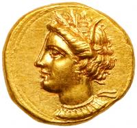 Zeugitania, Carthage. Gold Stater (9.23 g), ca. 350-320 BC