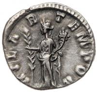Didia Clara, daughter of Didius Julianus. Silver Denarius (2.55 g), Augusta, AD 193 - 2