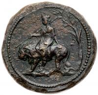 Diva Faustina I. Ã Medallion 39 mm (46.13 g), died AD 140/1 - 2