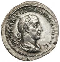 Gordian I Africanus. Silver Denarius (3.04 g), AD 238