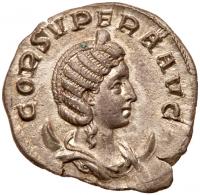 Cornelia Supera, wife of Aemilian. Silver Antoninianus (3.23 g), Augusta, AD 253