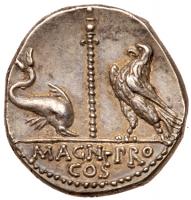 Pompey the Great. Silver Denarius (4.00 g), 48 BC - 2
