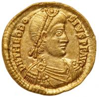 Theodosius II, 402-450 AD. Gold Solidus (4.52 g)