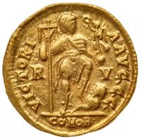 Theodosius II, 402-450 AD. Gold Solidus (4.52 g) - 2