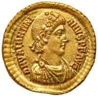 Valentinian II, AD 375-392. Gold Solidus (4.48 g)