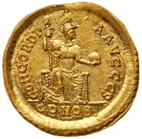 Valentinian II, AD 375-392. Gold Solidus (4.48 g) - 2