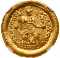 Theodosius II, 402-450 AD. Gold Solidus (4.47g) - 2