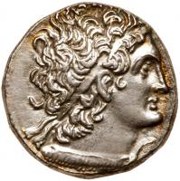 Ancient Egypt. Ptolemy IX Soter, and Cleopatra III, 117-81 BC. Silver Tetradrachm (13.36 g)