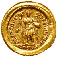 Theodosius II, 402-450 AD. Gold Solidus (4.49g) - 2