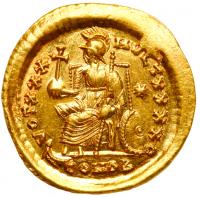 Theodosius II, 402-450 AD. Gold Solidus (4.50 g) - 2