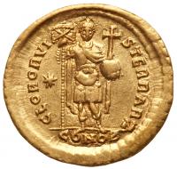 Theodosius II, 402-450 AD. Gold Solidus (4.37g) - 2