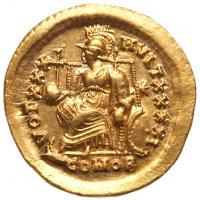 Theodosius II, 402-450 AD. Gold Solidus (4.46g) - 2