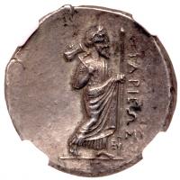 Satraps of Caria, Hidrieus (351-344 B.C.), silver Tetradrachm. NGC Choice AU, St - 2