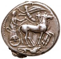 Sicily, Leontinoi. Silver Tetradrachm (17.28 g), After 480 BC