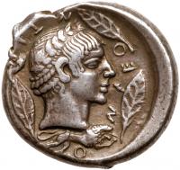 Sicily, Leontinoi. Silver Tetradrachm (17.28 g), After 480 BC - 2