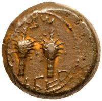 Judaea, Jewish War. AE 1/4 shekel (8.14 g), 66-70 CE.