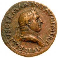 Vitellius. Ã Sestertius (22.78 g), AD 69