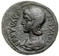 Julia Paula, wife of Elagabalus. Ã 34 mm (16.95 g), Augusta, AD 219-220