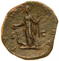 Manlia Scantilla. Ã Sestertius (19.74 g), Augusta, AD 193 - 2