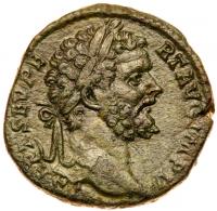 Septimius Severus. Ã Sestertius (19.43 g.), AD 193-211