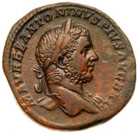 Caracalla. Ã Sestertius (22.96 g), AD 198-217