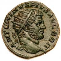 Caracalla. Ã Dupondius (9.05 g), AD 198-217
