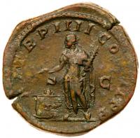 Elagabalus. Ã Sestertius (21.07 g), AD 218-222 - 2