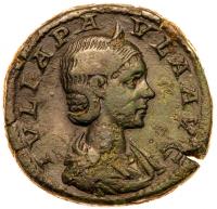 Julia Paula. Ã Sestertius (25.58 g), Augusta, AD 219-220