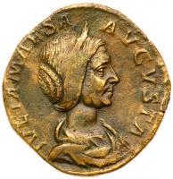 Julia Maesa. Ã Sestertius (21.30 g.), Augusta, AD 218-224/5