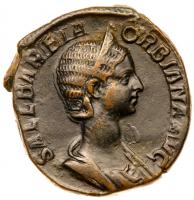 Orbiana. Ã Sestertius (18.66 g), Augusta, AD 225-227