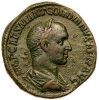 Gordian II Africanus. Ã Sestertius (20.16 g), AD 238