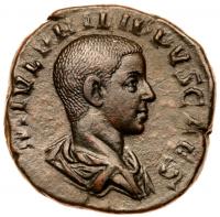 Philip II. Ã Sestertius (14.75 g), as Caesar, AD 244-247